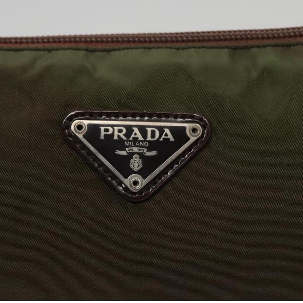 Prada Khaki Green Toiletry Bag- Large AUTHENTIC - Picture 4 of 10